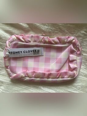 NWT Stoney Clover Lane Ruffle Small Pouch in Watermelon